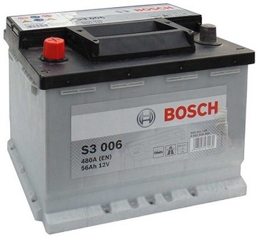 Аккумулятор BOSCH S3 56AH 480A Lanos CAPTIVA 56 Ah