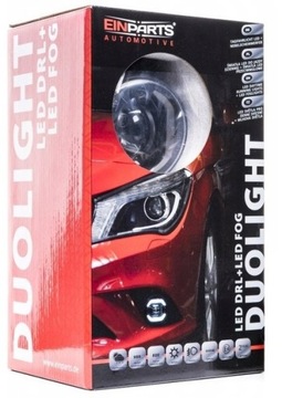 Nissan halogen LED żółty+światła dzienne LED