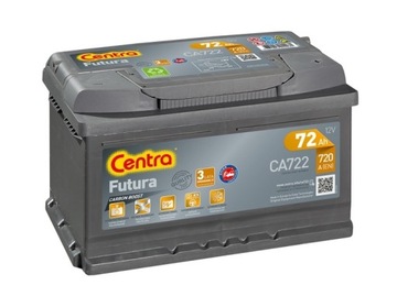 Akumulator Centra FUTURA CA722 12V 72Ah 720A