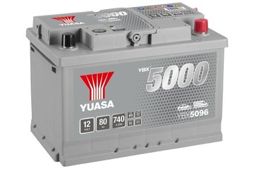 Akumulator Yuasa 12V 80Ah 740A YBX 5096