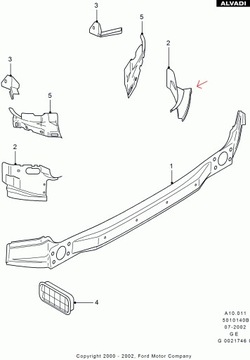 РЕМЕНЬ ЗАДНИЙ ПРАВЫЙ УСИЛЕНИЕ FORD MONDEO MK3 III 00-