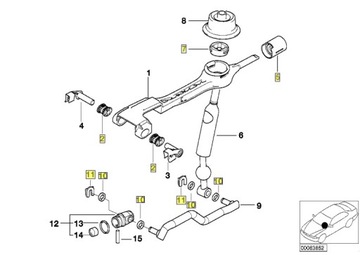 BMW ремкомплект селектора важеля коробки передач E46