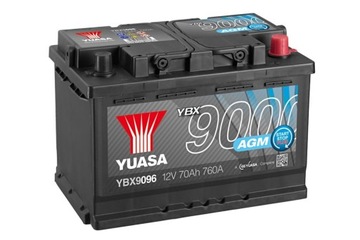 Аккумулятор Yuasa YBX9096 AGM 70AH 760A START-STOP