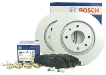 Bosch диски + колодки передние для CITROEN C3 C4 DS3