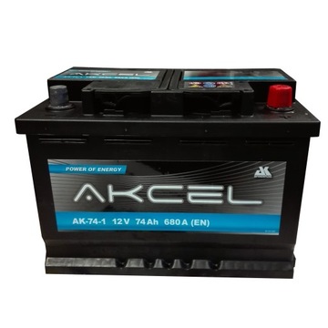 Аккумулятор AKCEL VARTA 74ah 680a P + Гарантия 3 года