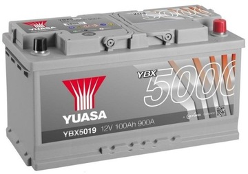 Akumulator Yuasa YBX5019 100Ah 900A P+