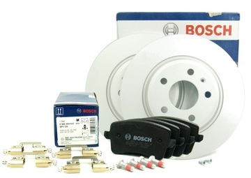 Bosch диски + задние колодки для AUDI A4 B8 A5 Q5 300 мм