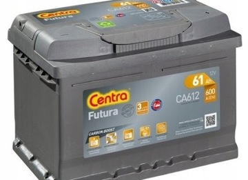 AKUMULATOR CENTRA FUTURA 61AH 600A 12V +P CA612