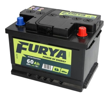 AKUMULATOR FURYA 60AH 450A 12V P+ 242x175x175