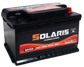 Акумулятор SOLARIS SA74 75AH 680A