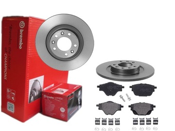 TARCZE KLOCKI BREMBO TYŁ CITROEN C4 PICASSO II 290