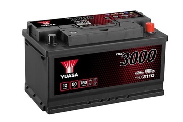 Akumulator 80AH/760A P+ YUASA YBX3110