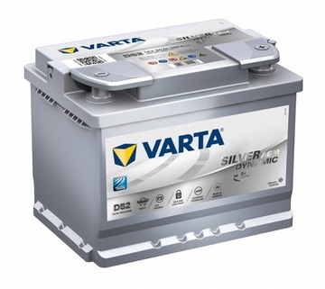 Akumulator 60AH/680A P+ VARTA D52 AGM Silver