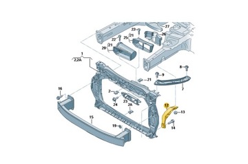 Опора ременя переднього лівого AUDI Q3 8u0805527 ASO