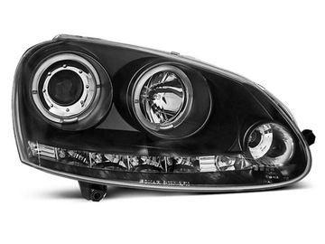 Фари передні лампи VW GOLF 5 BLACK LED LED