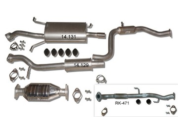 MITSUBISHI CARISMA 1.6 16V TŁUMIK ŚRODKOWY KOŃCOWY