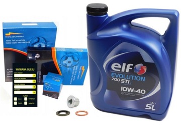 FILTRY olej ELF 10w40 RENAULT Clio III 1.2 benzyny