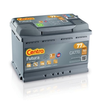 Akumulator Centra FUTURA CA770 12V 77Ah 760A