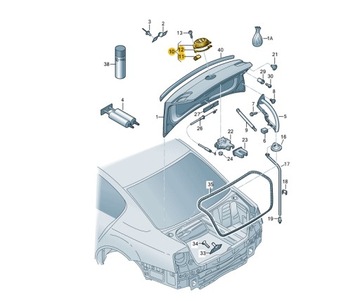 Мікроперемикач дверної ручки VW Eos Golf Passat ASO
