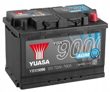 Акумулятор Yuasa YBX9096 70AH 760A AGM