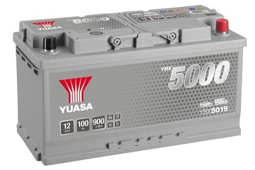 Аккумулятор 100ah 900A YUASA YBX5019 3 года шум.
