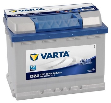 Батарея VARTA BLUE 60Ah 540A 60 Ah D24 поставка