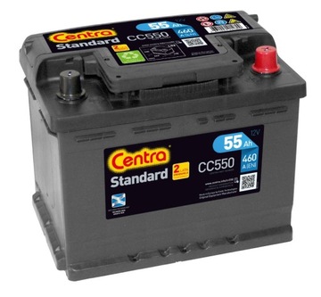 Батарея центри стандарт 12V 55ah 460A CC550