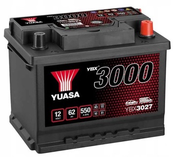 Аккумулятор Yuasa 12V 62Ah 550A YBX3027