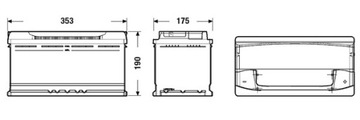 AKUMULATOR VOLTMASTER 60001 12V 100Ah 8300A EXIDE