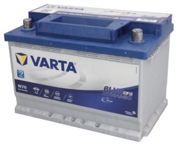 Батарея VARTA 70AH 760A EFB старт-стоп пикап