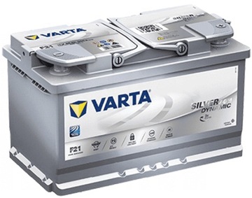 VARTA SILVER AGM F21 80AH 800A