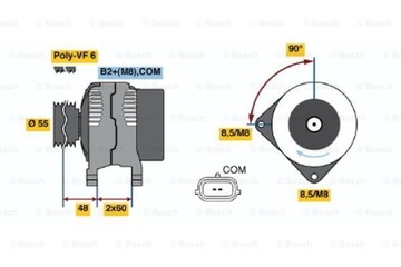 Alternator BOSCH 0 986 049 030