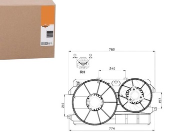 WENTYLATOR CHŁODNICY [NRF]