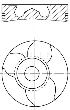 MAHLE ORIGINAL 151 10 00 поршень