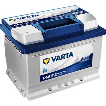 Батарея 60Ah 540a P + Varta Blue D59