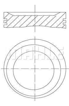 Поршень MAHLE 011 75 01