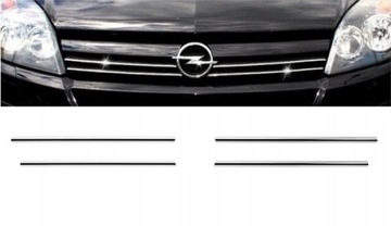Opel ASTRA H MK V молдинги хром решетка гриль тюнинг