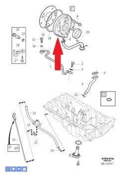 Pompa oleju Volvo OE 30650144