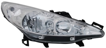 REFLEKTOR LEWY Z H1/H7 PEUGEOT 207 02/2006-03/2012