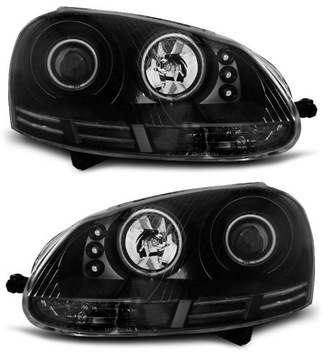 Reflektor lampa Tuning Black Czarna VW Golf V 5 1k