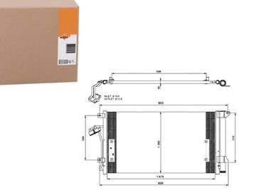 NRF КОНДЕНСАТОР РАДИАТОР КОНДИЦИОНЕРА NRF, 35639