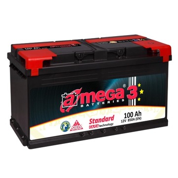 Akumulator Amega Standard M3 12V 100Ah 850A P+