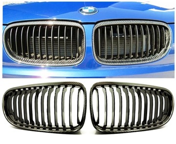 GRILL NERKI BMW E90 E91 LCI LIFT 08-CARBON LOOK