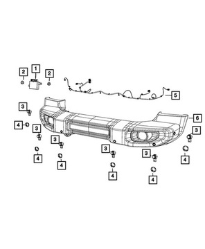 ДЖГУТ ПРОВОДІВ ДАТЧИКА ПАРКУВАННЯ PDC WRANGLER GLADIATOR