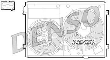 DENSO DER32012 Wentylator, chłodzenie silnika