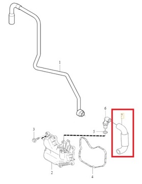 Трубопровод дыма VOLVO S80 II 08-11R V50 05-12R