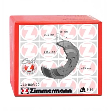 BĘBNY HAMULCOWE ZIMMERMANN do PEUGEOT BOXER 2.8