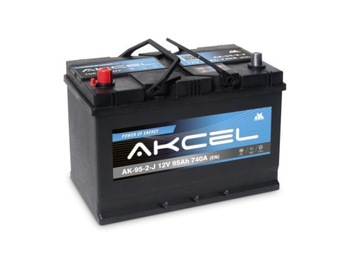 Akumulator AKCEL 95Ah 740A L+ + Dowóz montaż