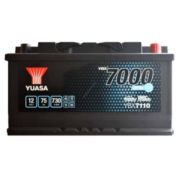 Yuasa YBX7110 старт-стоп 12V 75AH 730a p+
