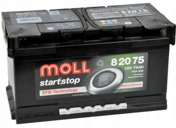 Akumulator Moll 75Ah 760A EFB Start Stop